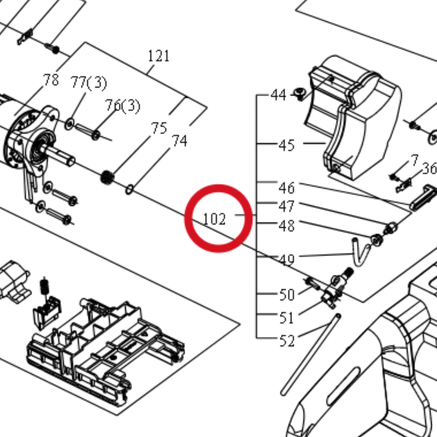 Kress Öltank-Baugruppe 59002086 – Position in der Explosionszeichnung