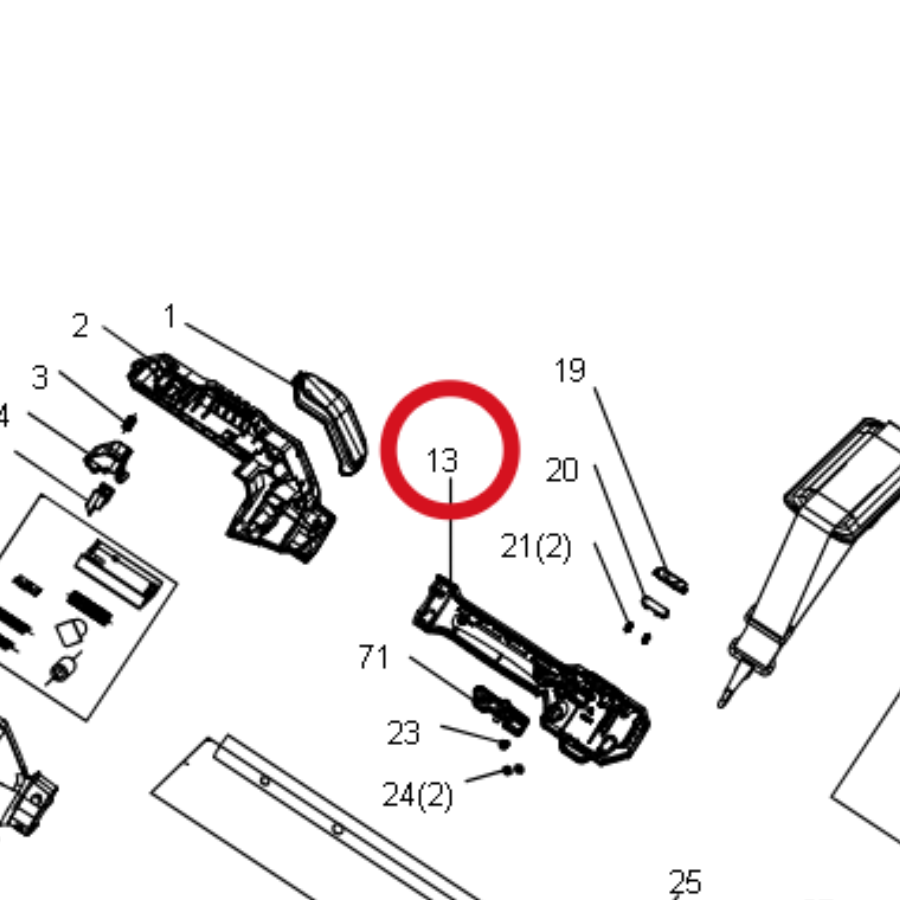 Kress Linker/rechter Griff 59002098 – Position in der Explosionszeichnung