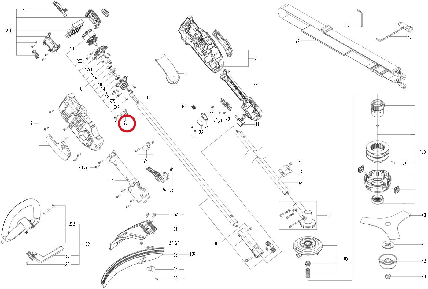 Kress Band 59002100 – Position in der Explosionszeichnung