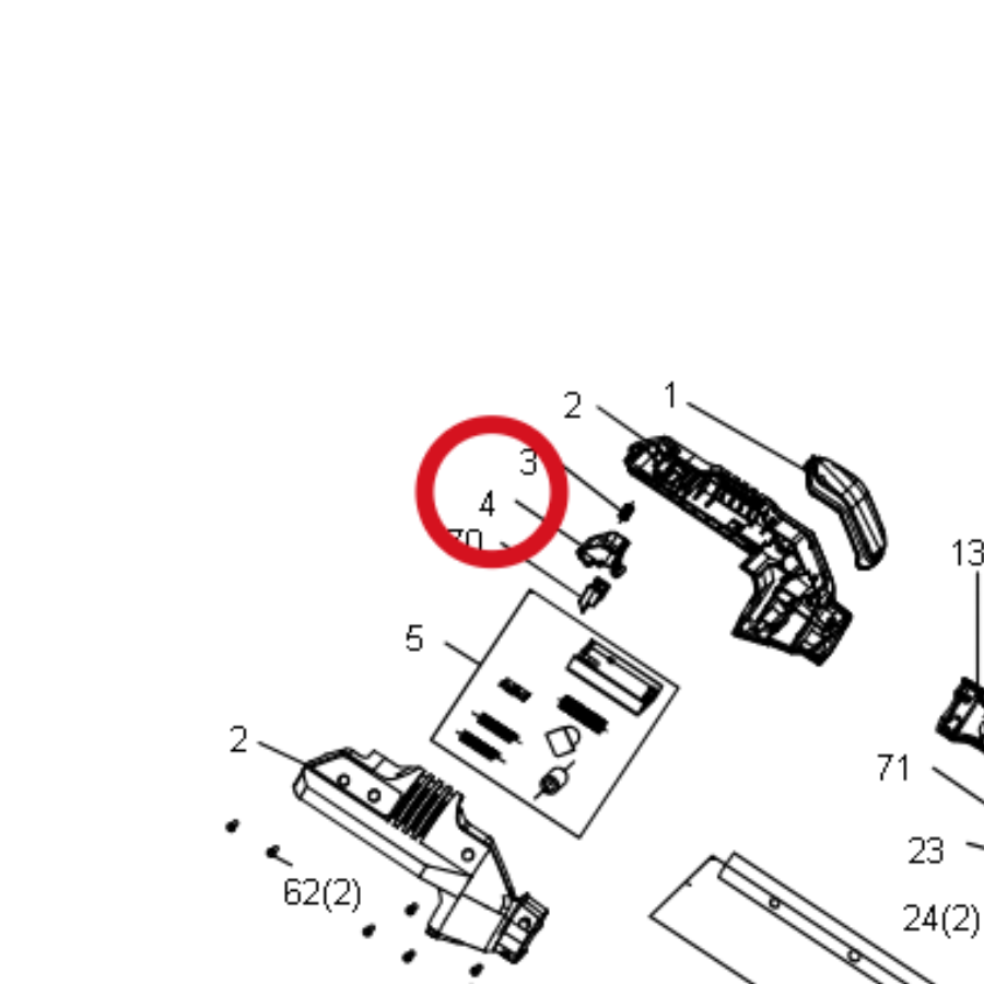 Kress Tastensatz 59002117 – Position in der Explosionszeichnung