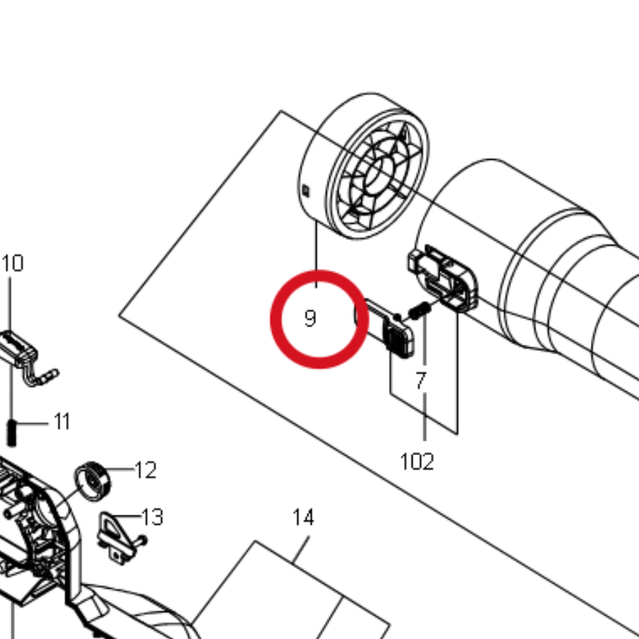 Kress Handschutz 59002134 – Position in der Explosionszeichnung