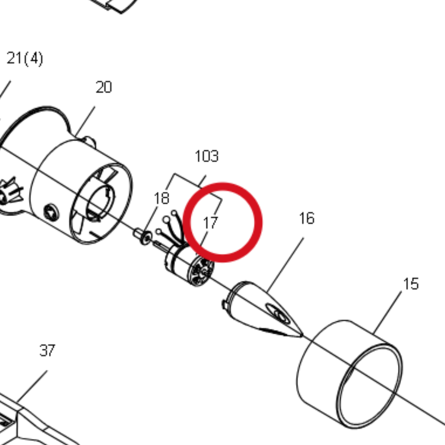Kress Motor 59002141 – Position in der Explosionszeichnung