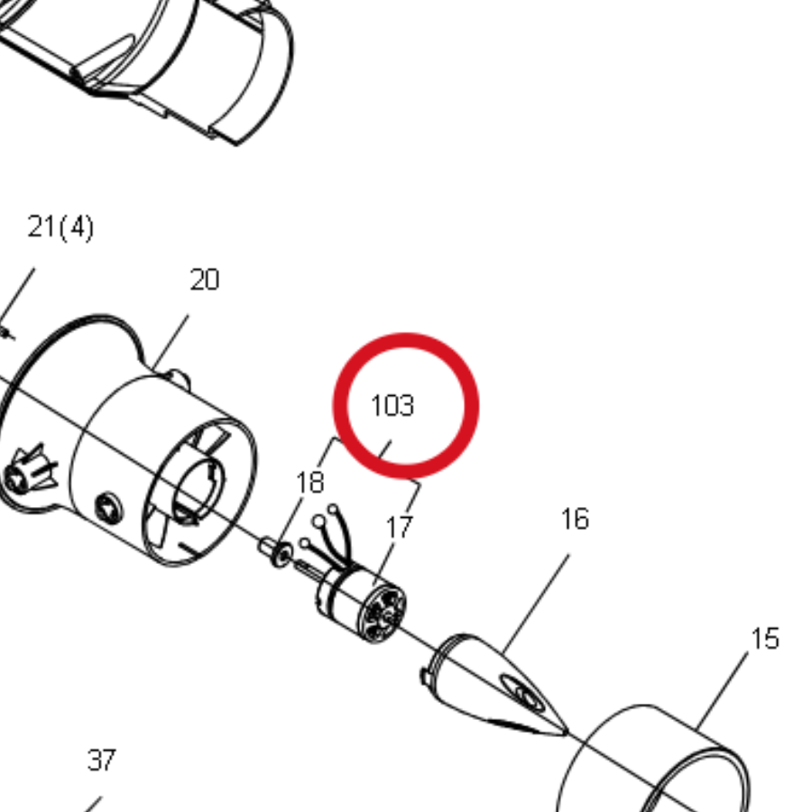 Kress Motorset 59002161 – Position in der Explosionszeichnung