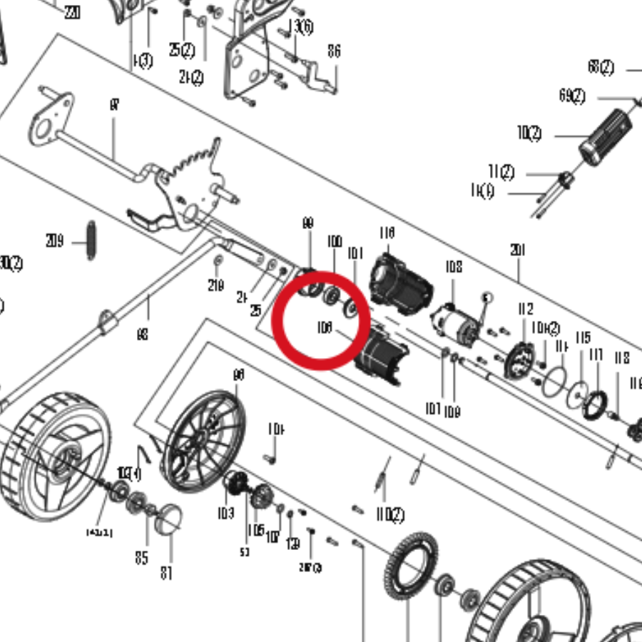 Kress Motorhaube I 59002233 – Position in der Explosionszeichnung