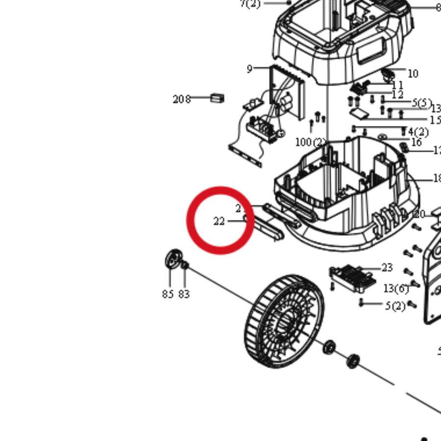 Kress Transparente Abdeckung 59002247 – Position in der Explosionszeichnung