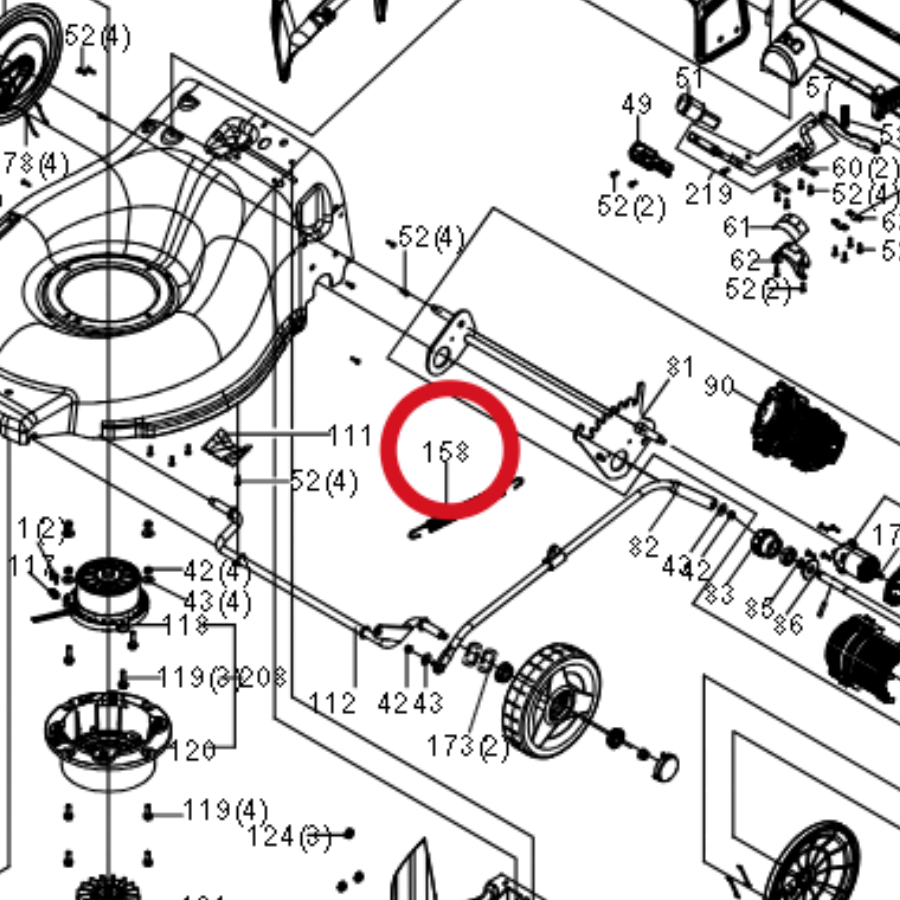 Kress Zugfeder 59002254 – Position in der Explosionszeichnung