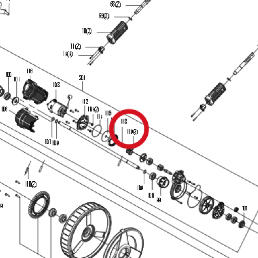 Kress Planetengetriebe 59002272 – Position in der Explosionszeichnung