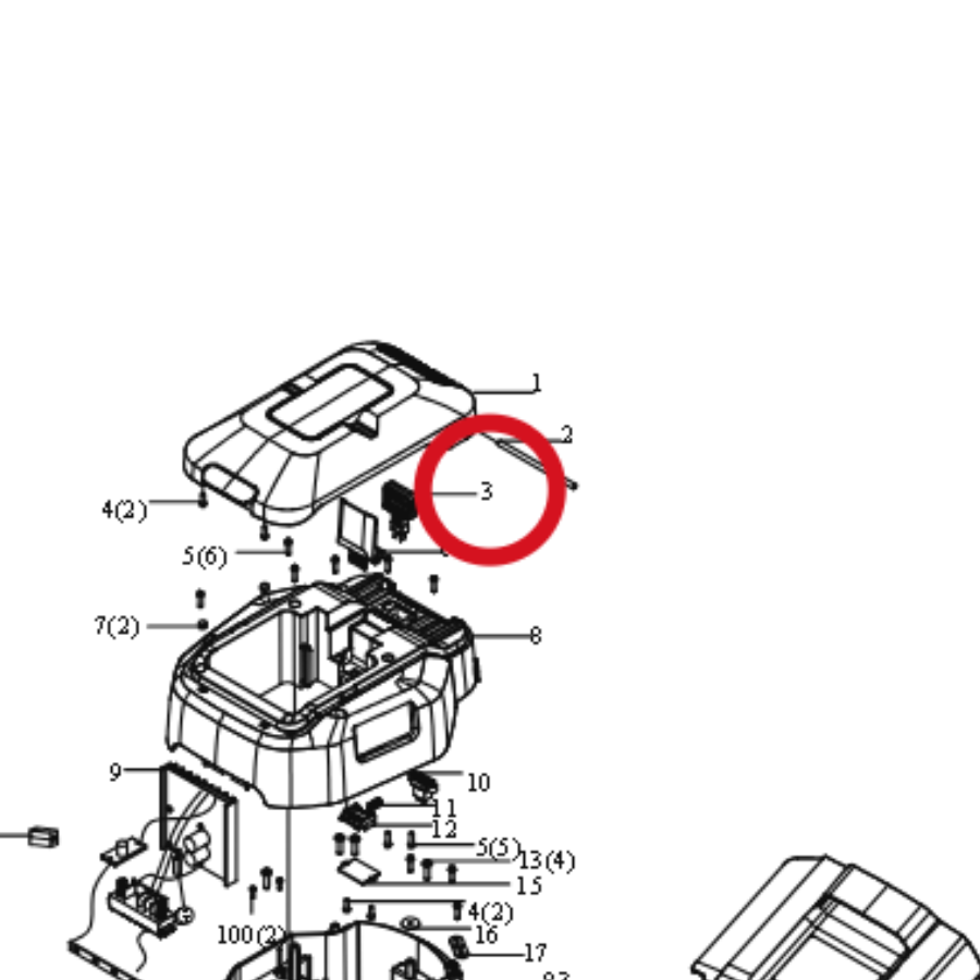 Kress Anschlussstecker 59002275 – Position in der Explosionszeichnung