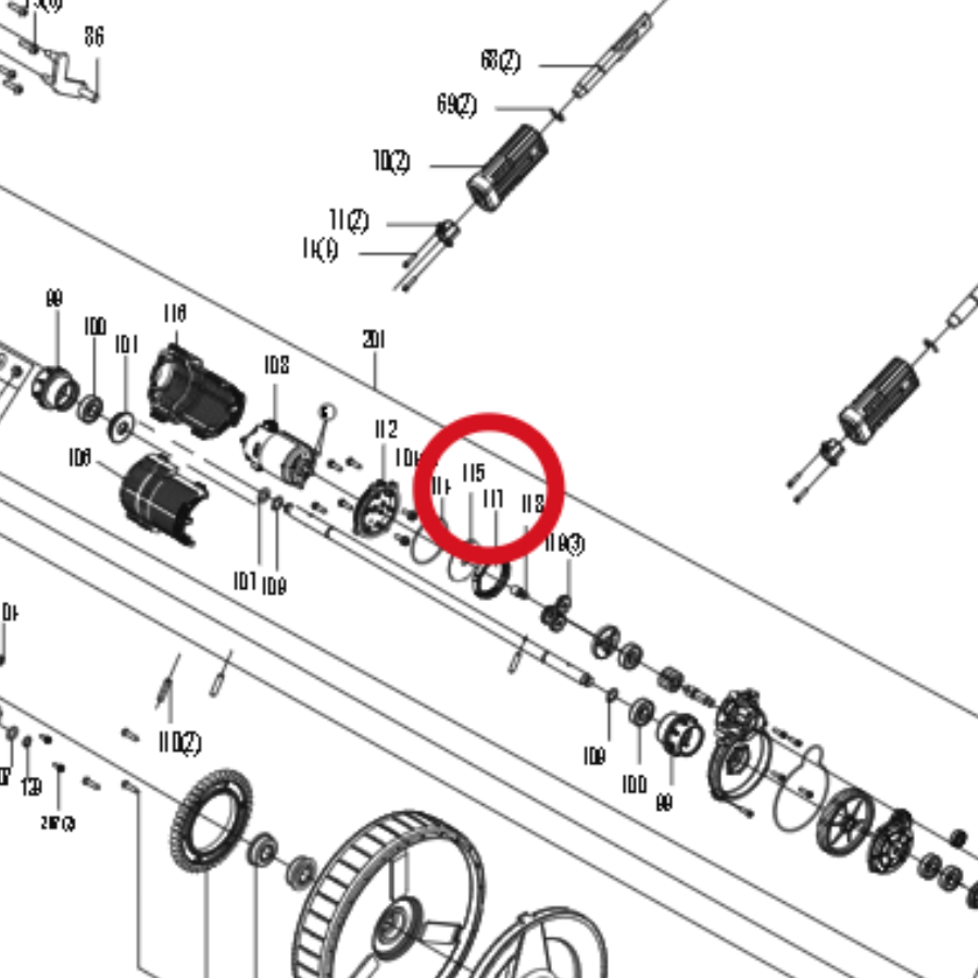 Kress Zahnkranz 59002312 – Position in der Explosionszeichnung