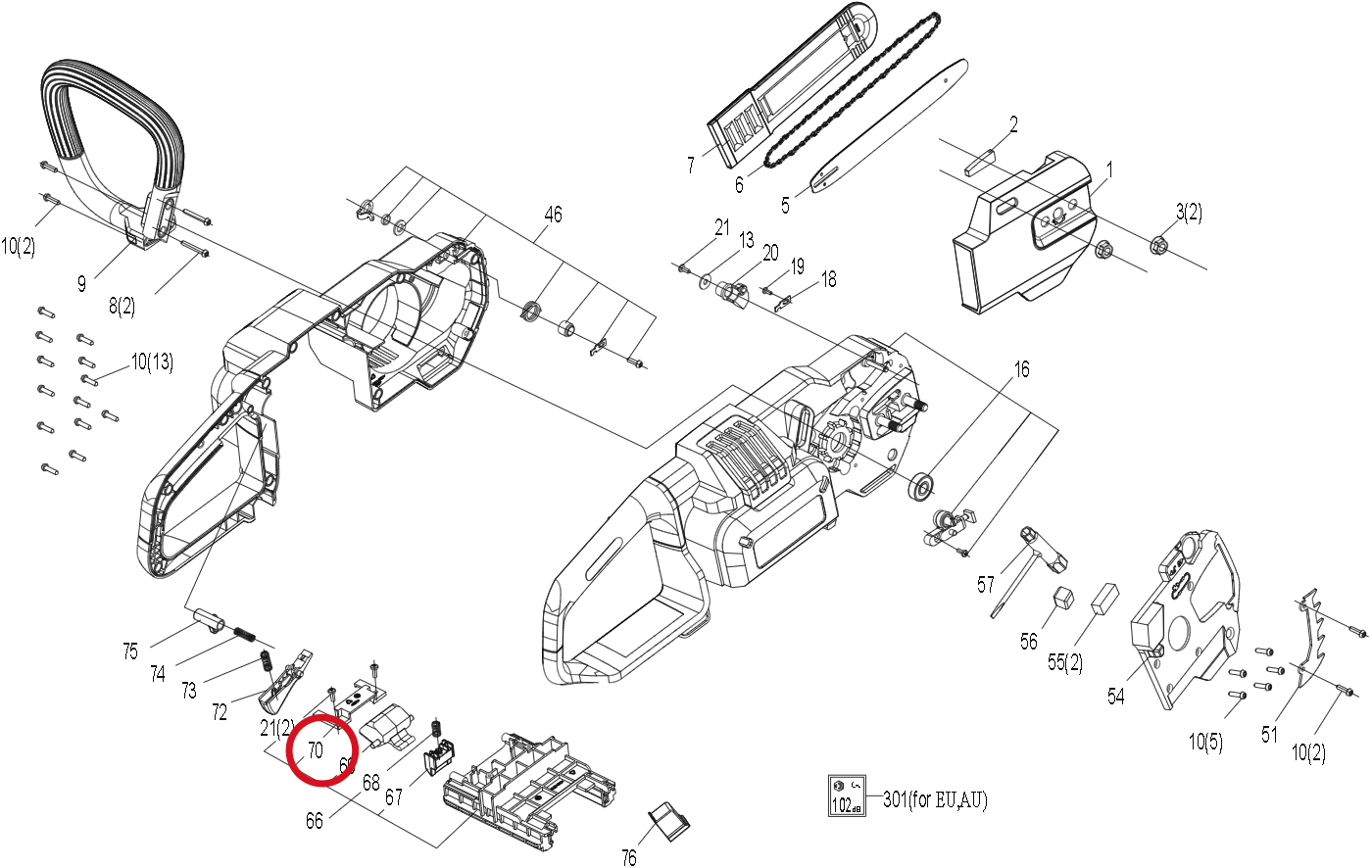 Kress Knopfabdeckung 59002327 – Position in der Explosionszeichnung