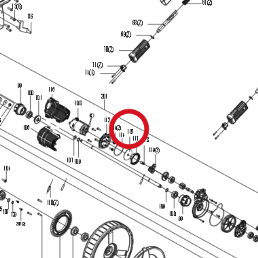 Kress Anti-Schleif-Platte 59002331 – Position in der Explosionszeichnung