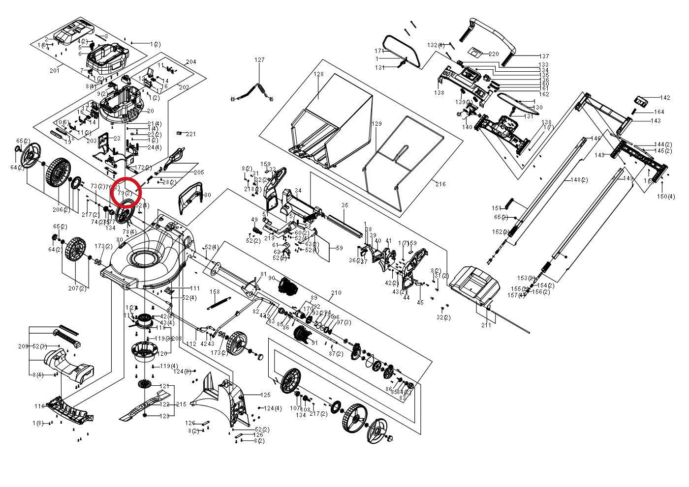 Kress Radkappe 59002343 – Position in der Explosionszeichnung