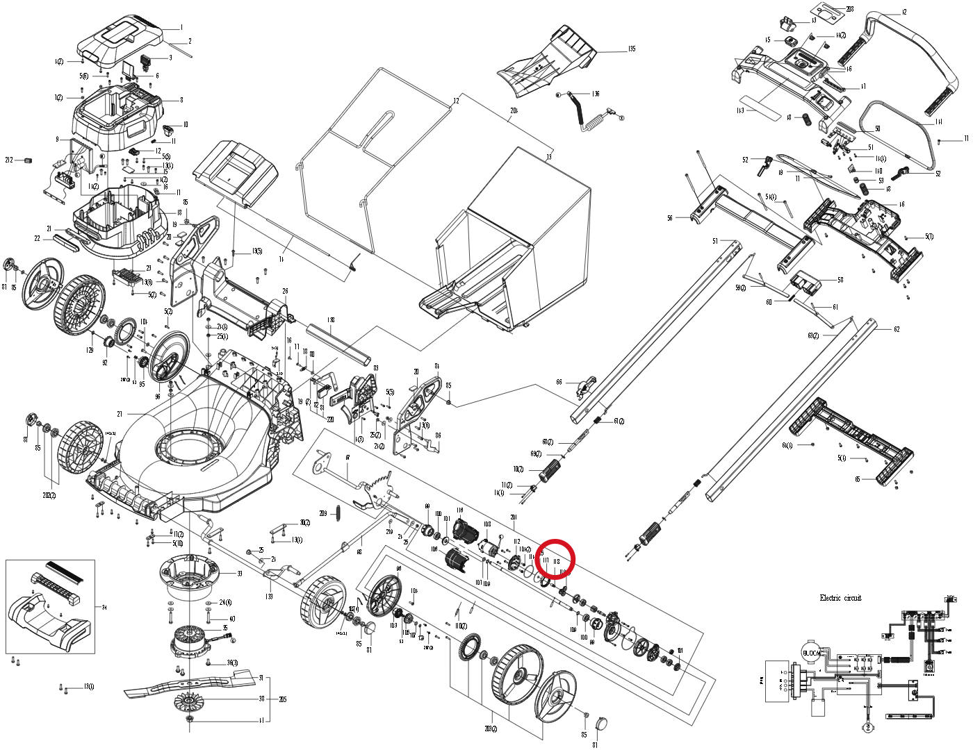 Kress Motorgetriebe 59002345 – Position in der Explosionszeichnung