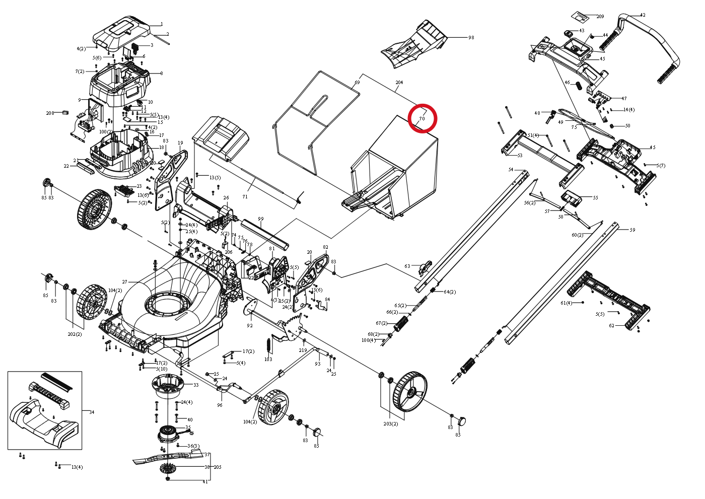 Kress Staubbeutel 59002391 – Position in der Explosionszeichnung