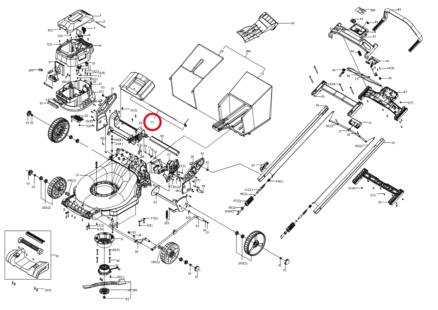 Kress Schutzklappe 59002394 – Position in der Explosionszeichnung