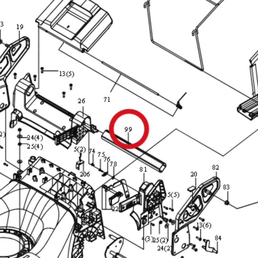 Kress Hinterer Griff 59002395 – Position in der Explosionszeichnung