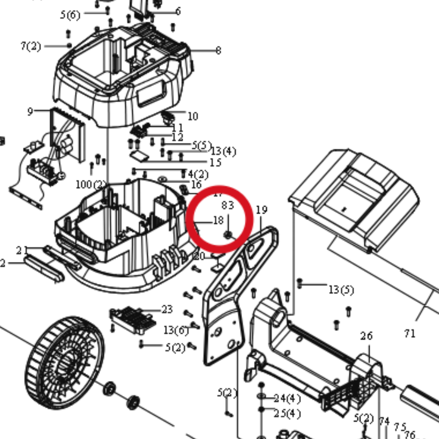 Kress Unter dem Cover 59002401 – Position in der Explosionszeichnung