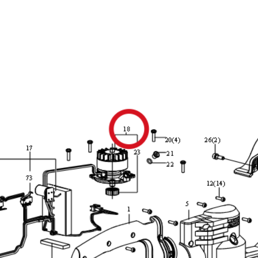 Kress Gleichstrommotor 59002428 – Position in der Explosionszeichnung
