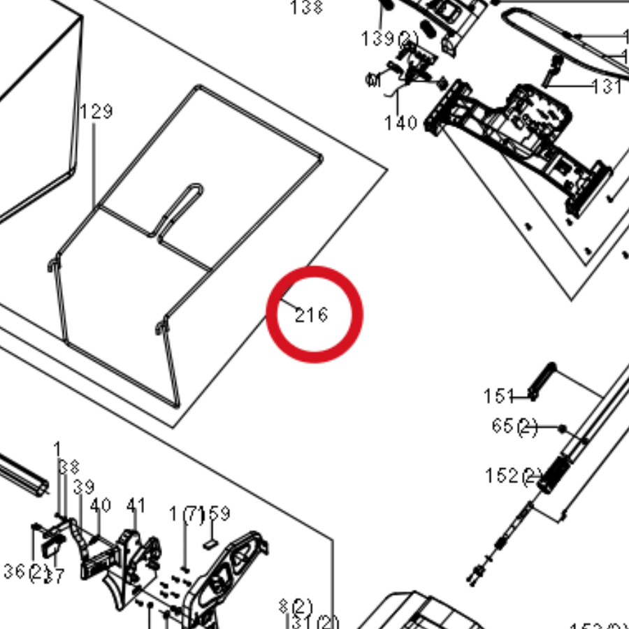 Kress Zusammenbau des Grasfangkorbs 59002445 – Position in der Explosionszeichnung
