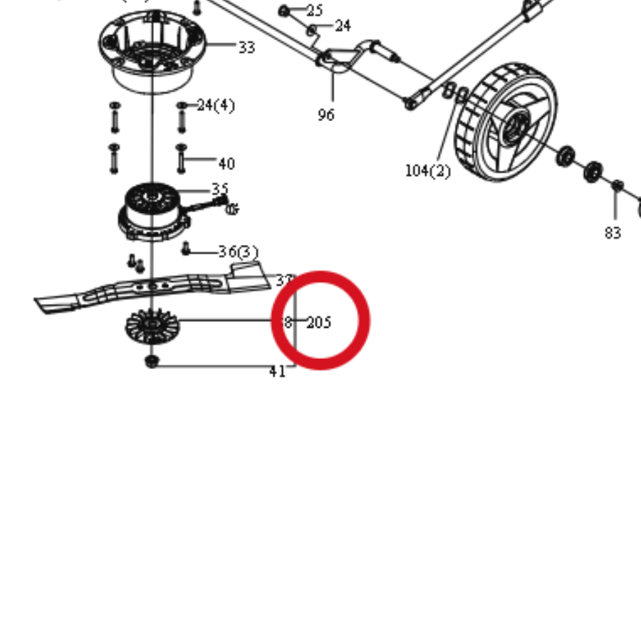 Kress Klingen-Set 59002447 – Position in der Explosionszeichnung
