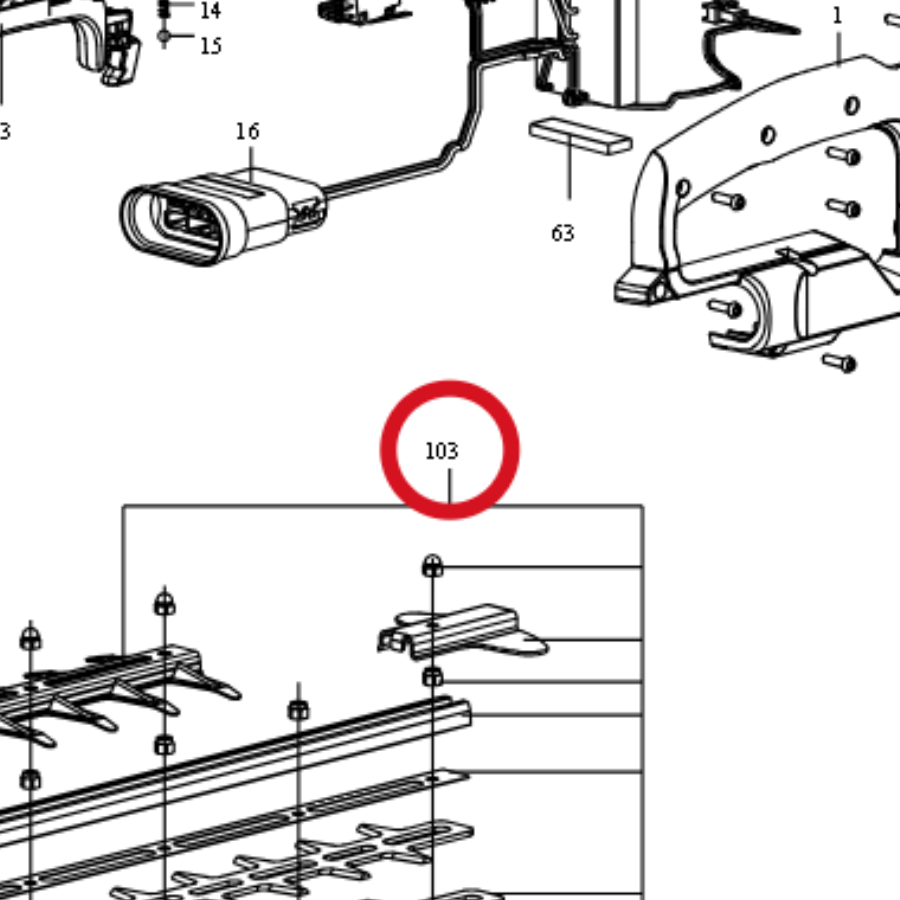 Kress Klingen-Set 59002457 – Position in der Explosionszeichnung