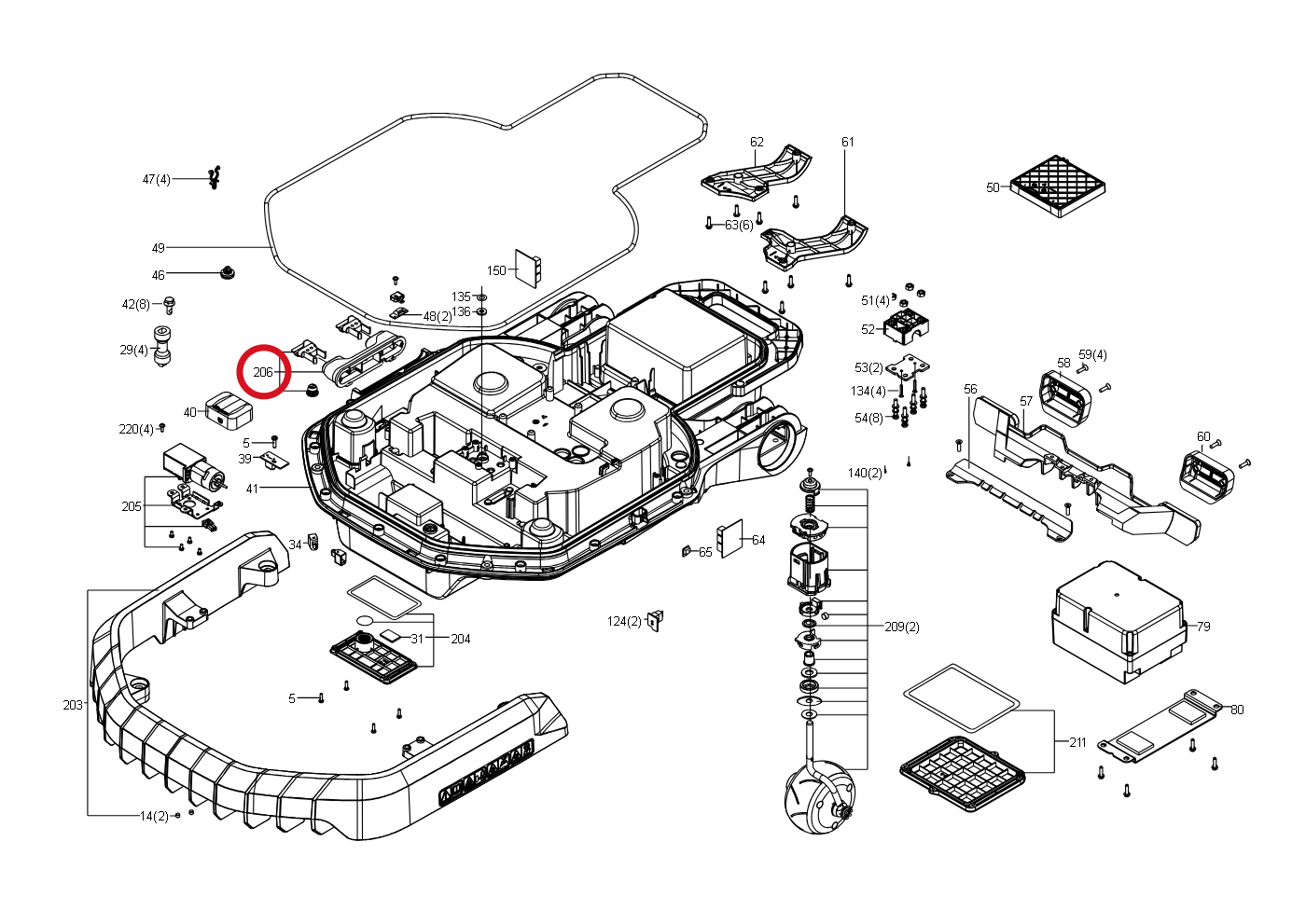 Kress Ladekabel 59002467 – Position in der Explosionszeichnung
