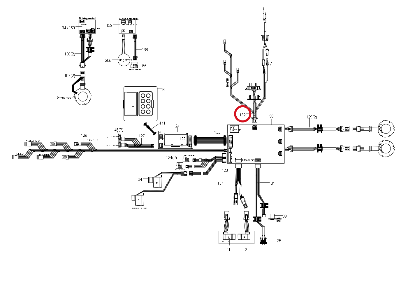 Kress Stromkabelbäume 59002474 – Position in der Explosionszeichnung