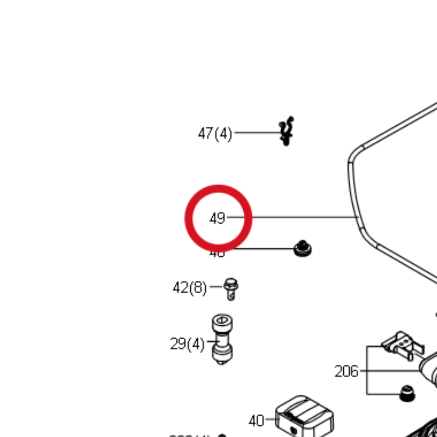 Kress Dichtungsstreifen 59002483 – Position in der Explosionszeichnung