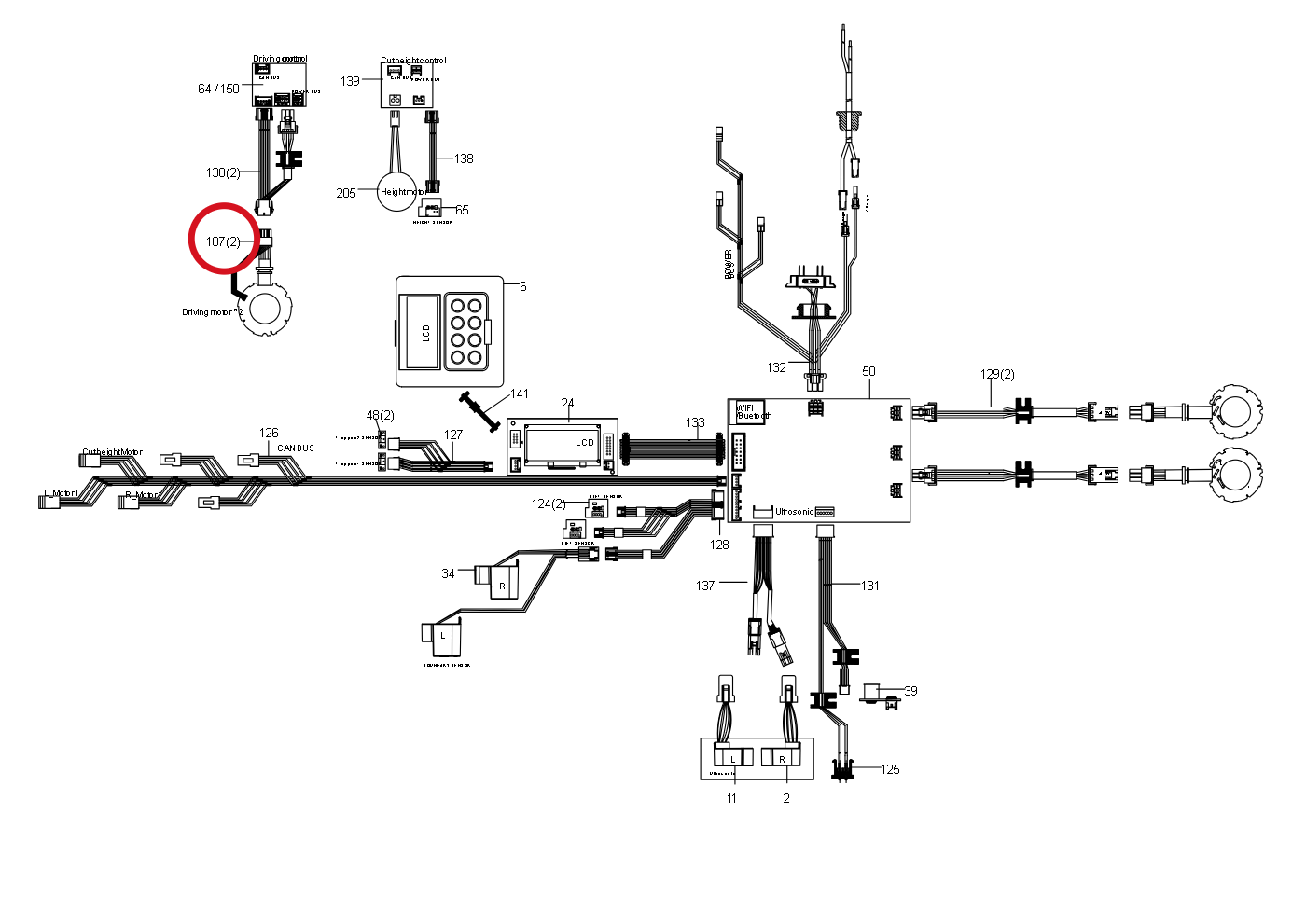 Kress Antriebsmotor 59002510 – Position in der Explosionszeichnung