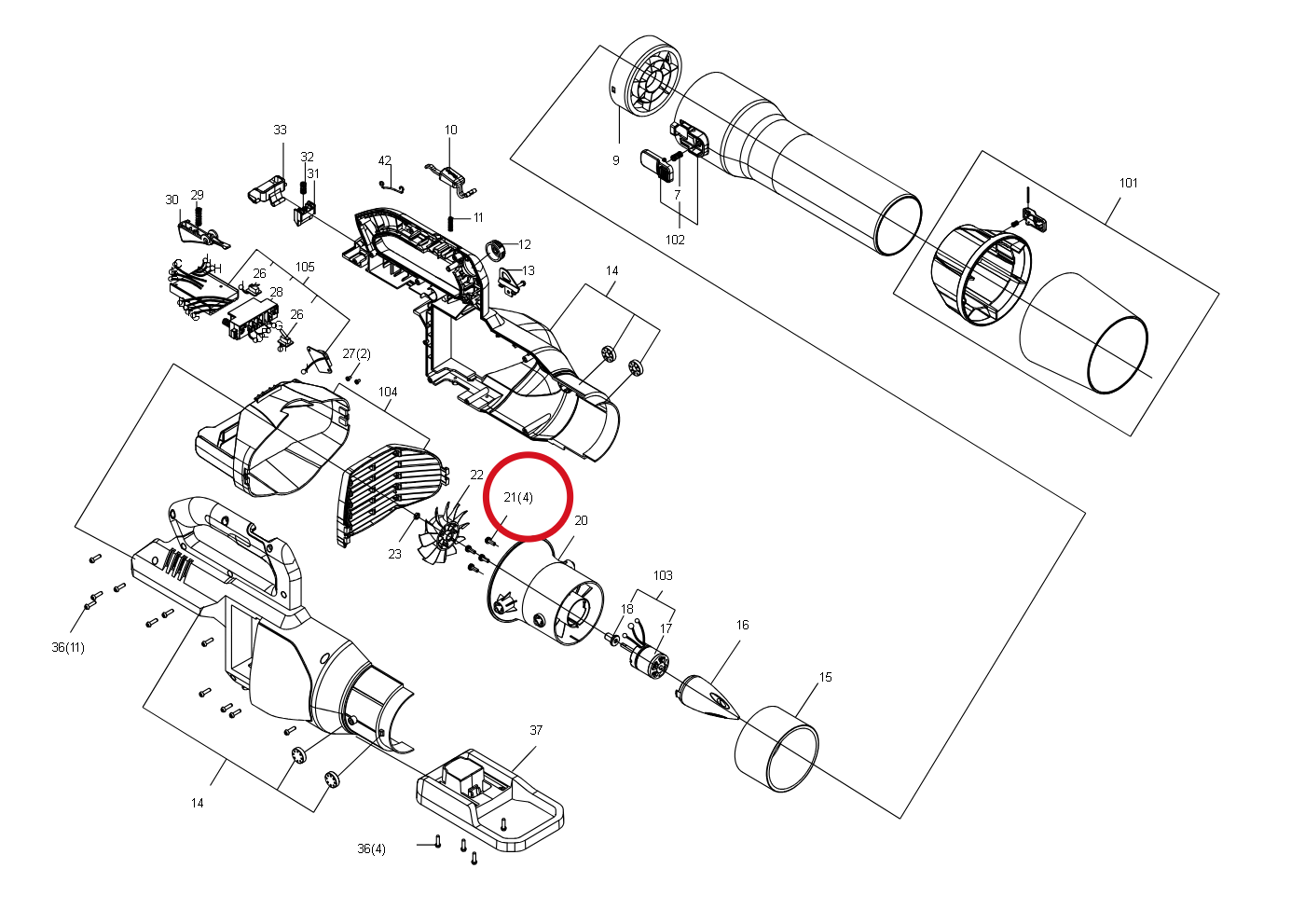 Kress Schrauben 59002533 – Position in der Explosionszeichnung