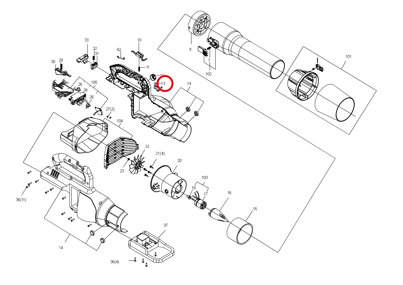 Kress Haken 59002588 – Position in der Explosionszeichnung