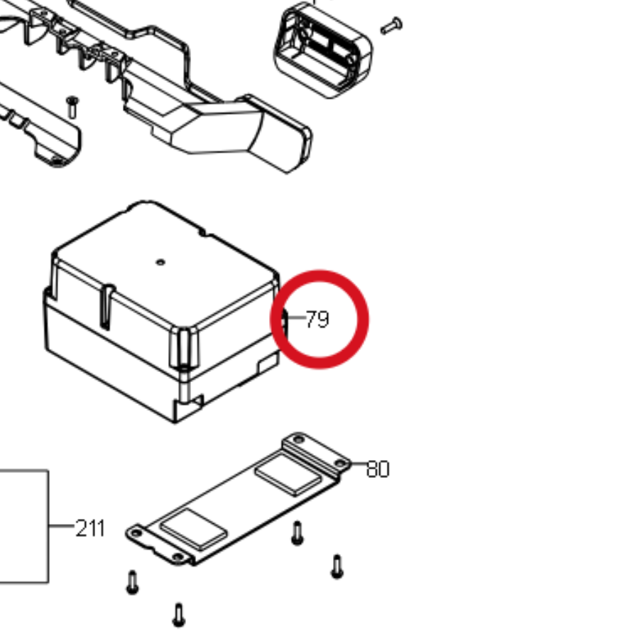 Kress Akku (Li-Ion, 6,0 Ah, 20 V) KA3006 59002628 – Position in der Explosionszeichnung