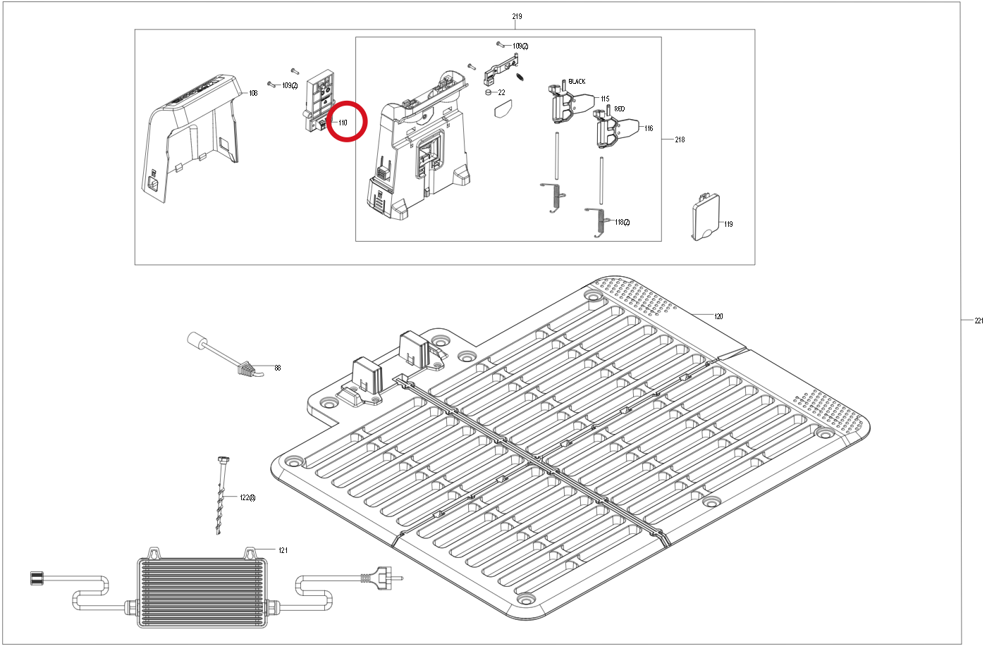 Kress Power-Panel 59002632 – Position in der Explosionszeichnung