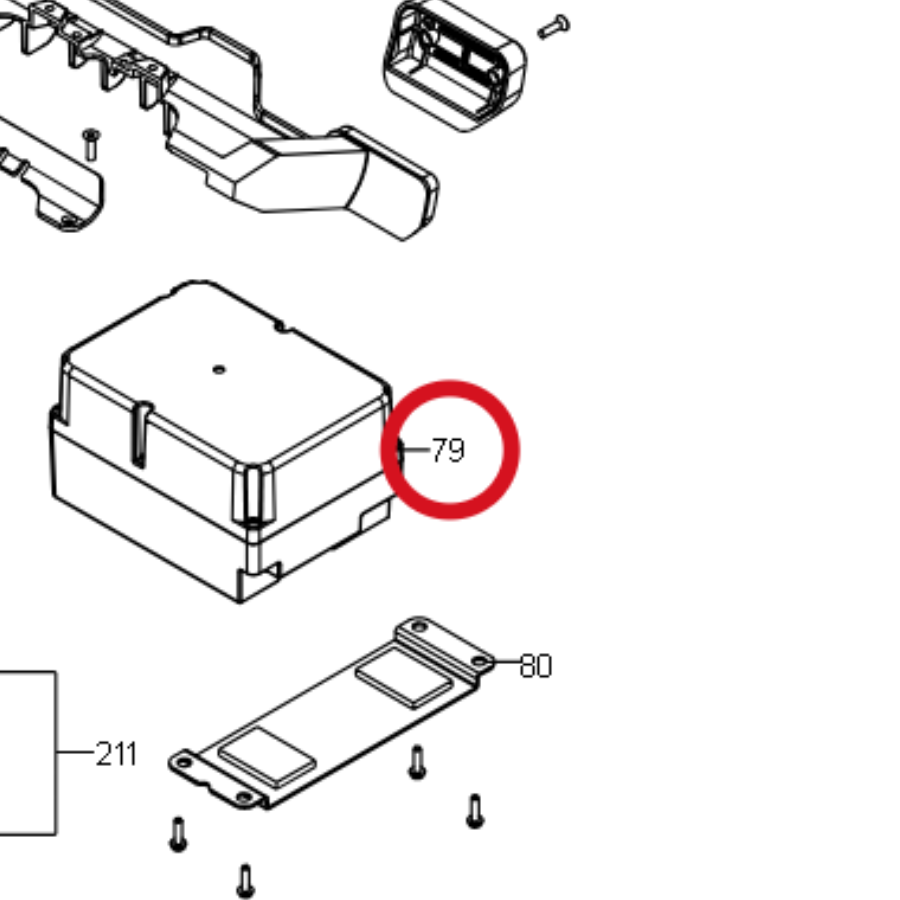 Kress Akku (Li-Ion, 10,0 Ah, 20 V) KA3010 59002634 – Position in der Explosionszeichnung