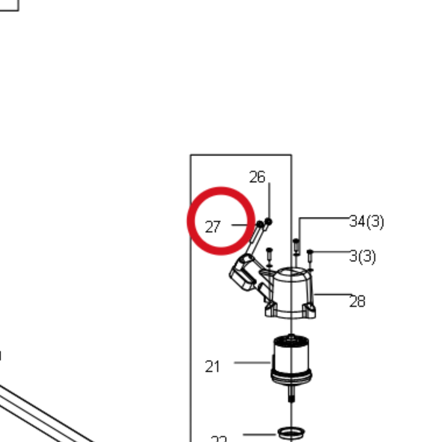 Kress Schrauben-Unterlegscheiben-Baugruppe 59002639 – Position in der Explosionszeichnung