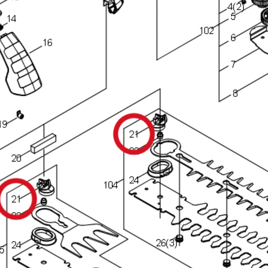 Kress Exzenter 59003027 – Position in der Explosionszeichnung