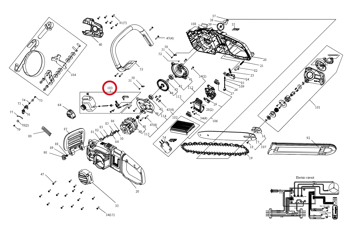 Kress Öltank-Baugruppe 59003112 – Position in der Explosionszeichnung