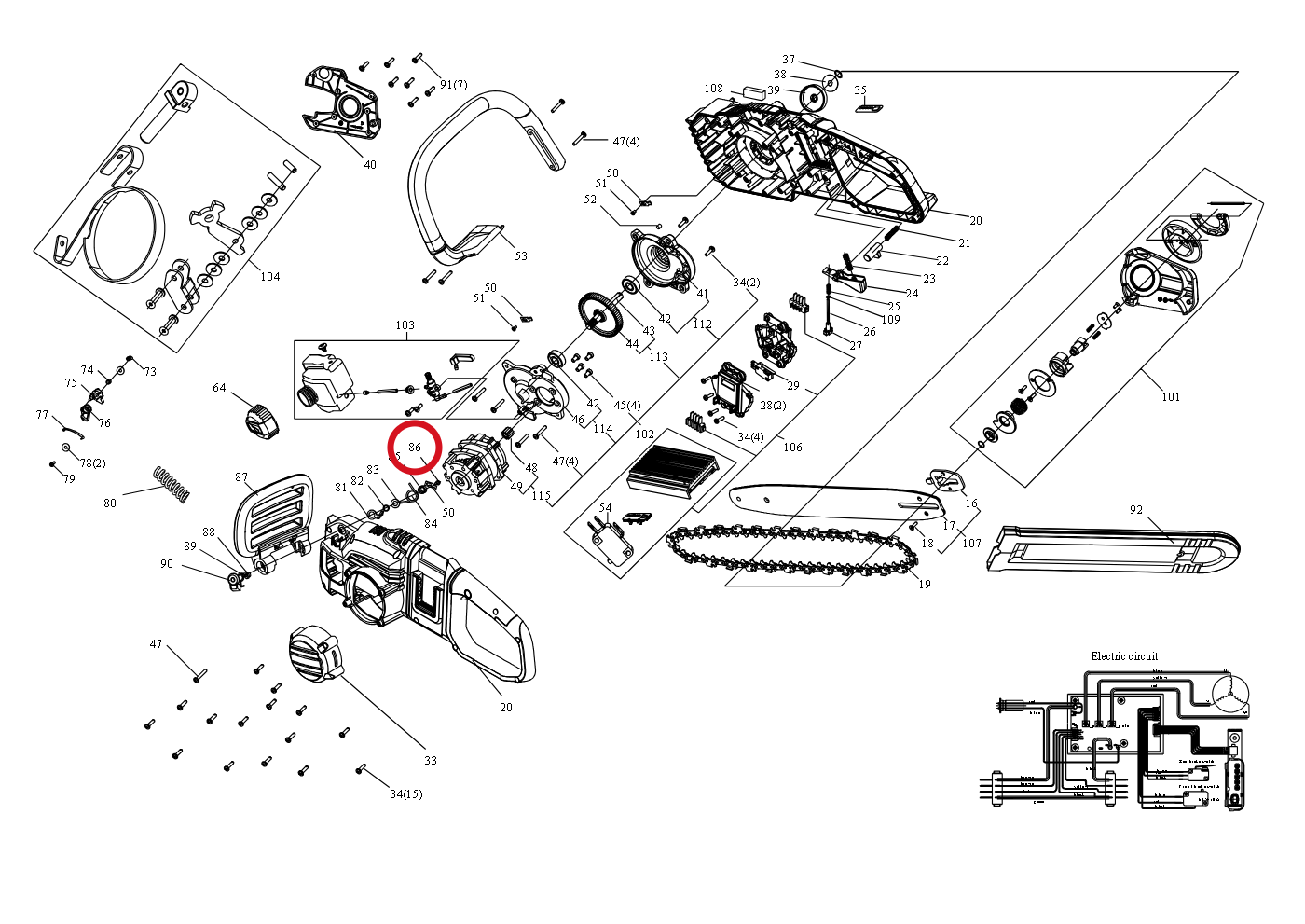 Kress Schraube ST3.9x13 59003118 – Position in der Explosionszeichnung