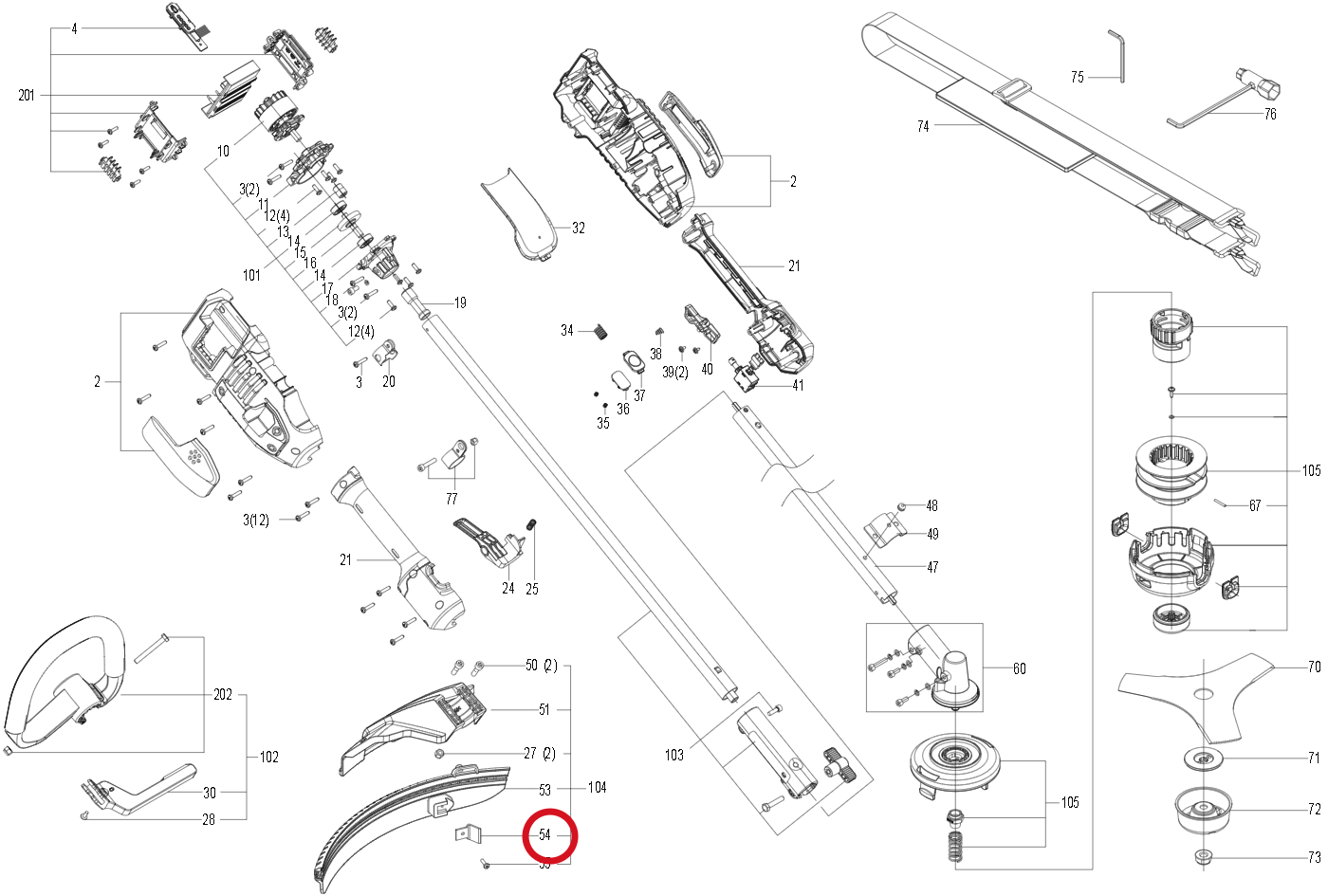 Kress Klinge 59003156 – Position in der Explosionszeichnung