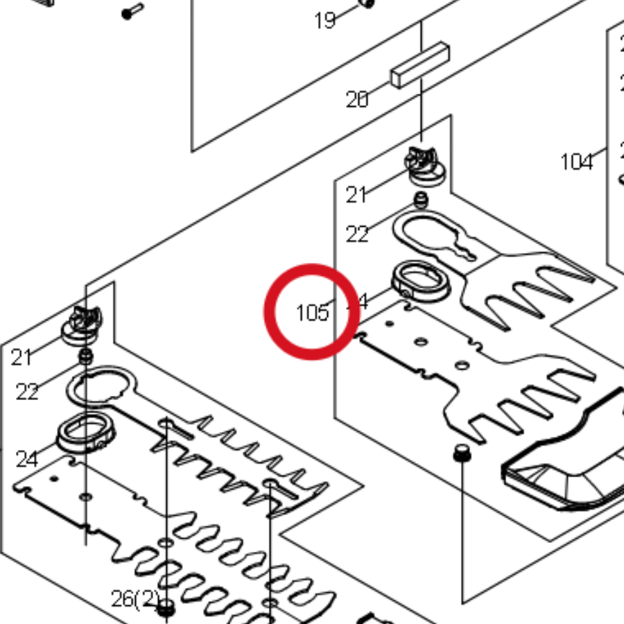 Kress Klingen-Set 59003343 – Position in der Explosionszeichnung