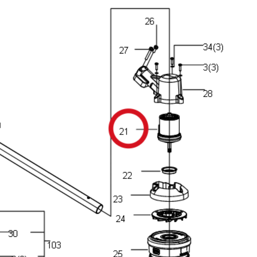 Kress Motor 59003375 – Position in der Explosionszeichnung