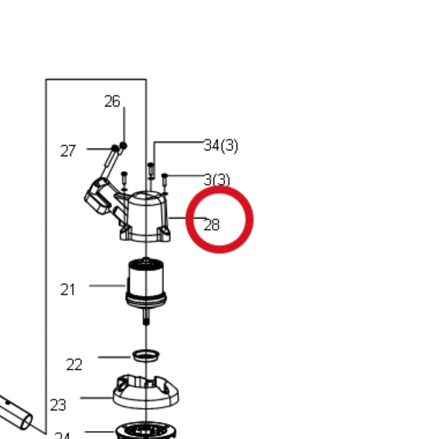 Kress Motorgehäuse 59003377 – Position in der Explosionszeichnung