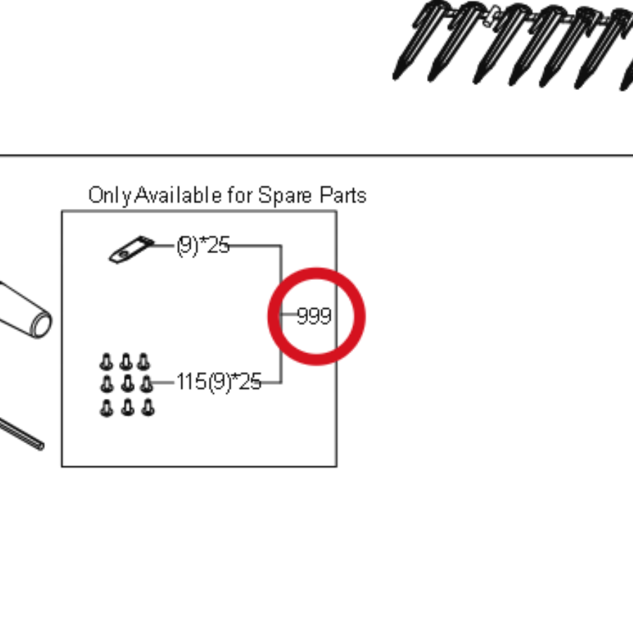 Kress Messer Schrauben Set ( 1*1) x25 59003412 – Position in der Explosionszeichnung
