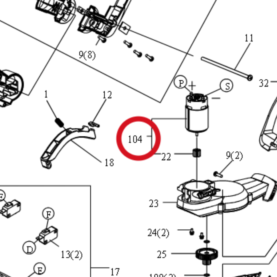 Kress Motoreinheit 59003550 – Position in der Explosionszeichnung