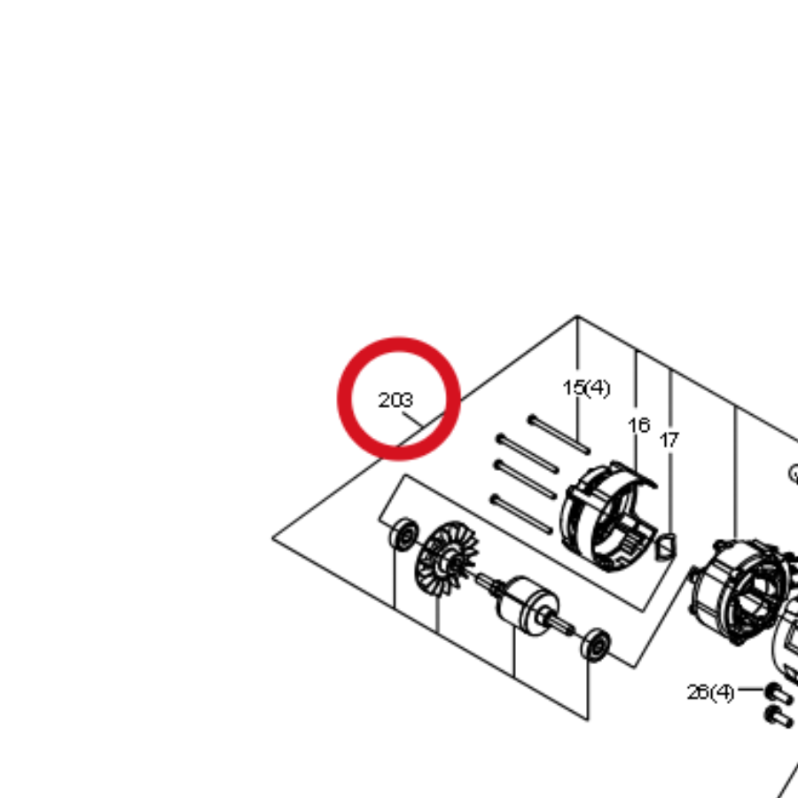Kress Motor-Satz 59003559 – Position in der Explosionszeichnung