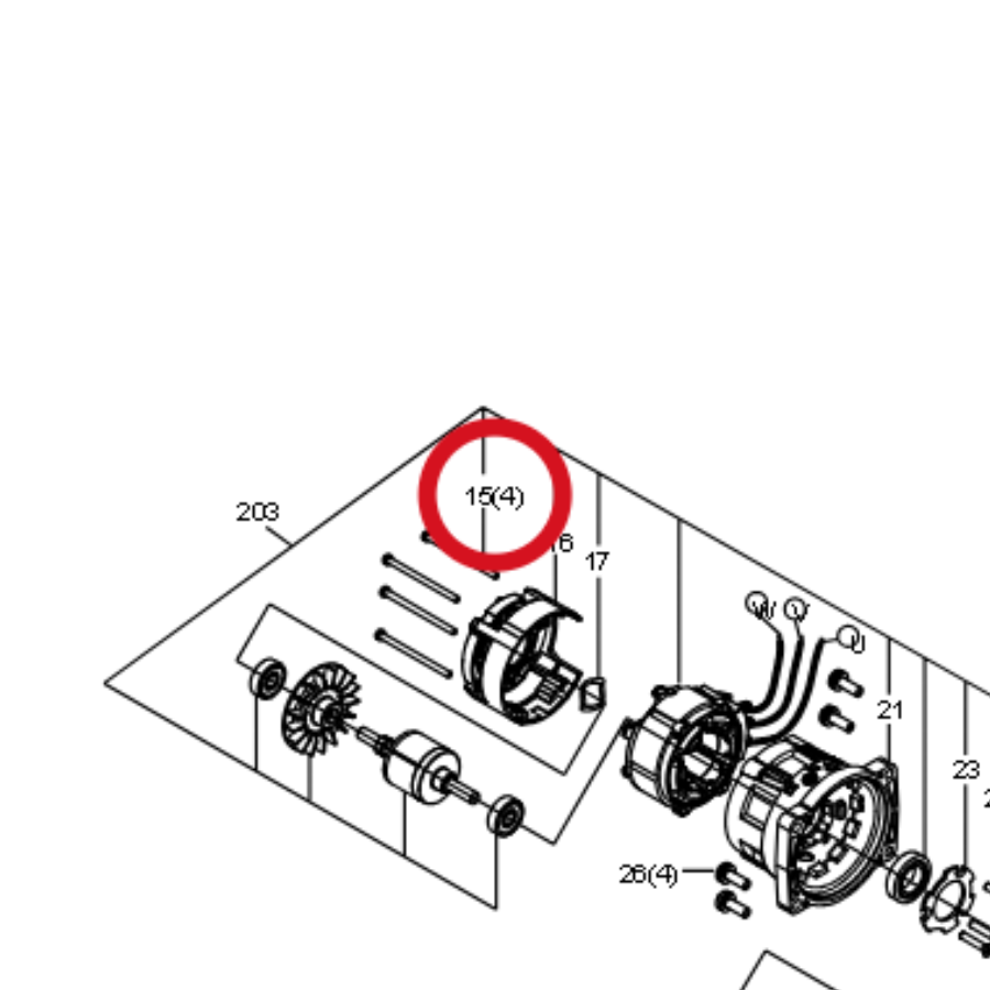 Kress Selbstschneidende Schraube 59003563 – Position in der Explosionszeichnung
