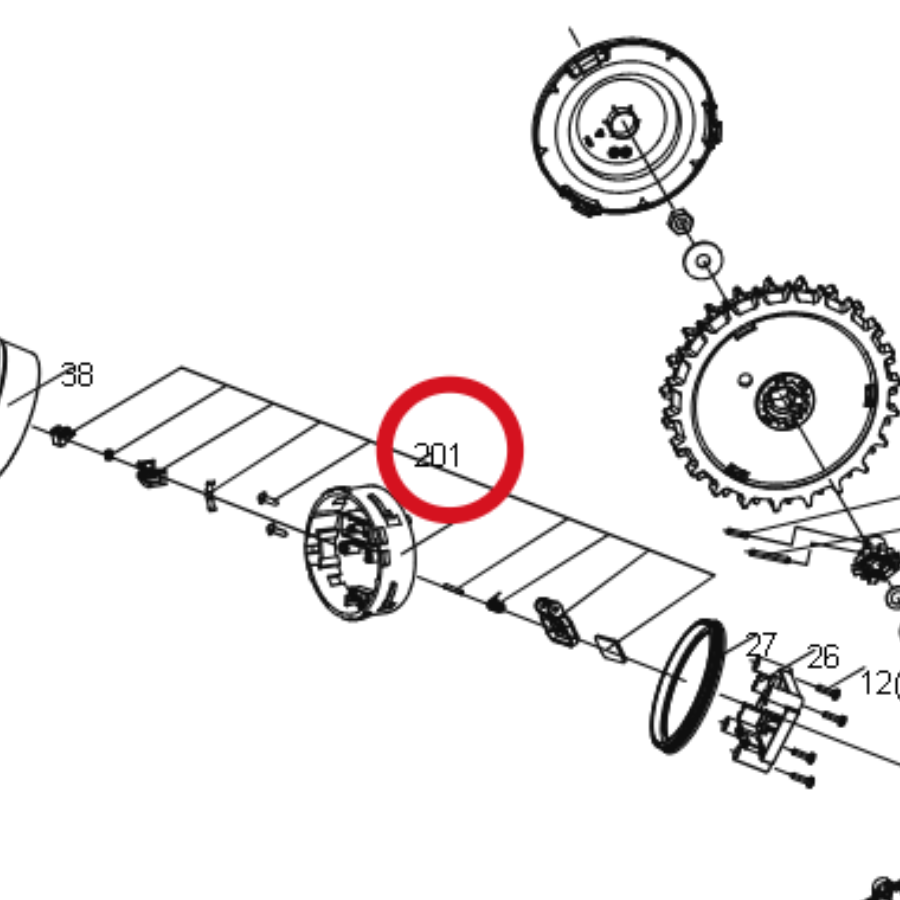 Kress Sockelhalterung 59003632 – Position in der Explosionszeichnung