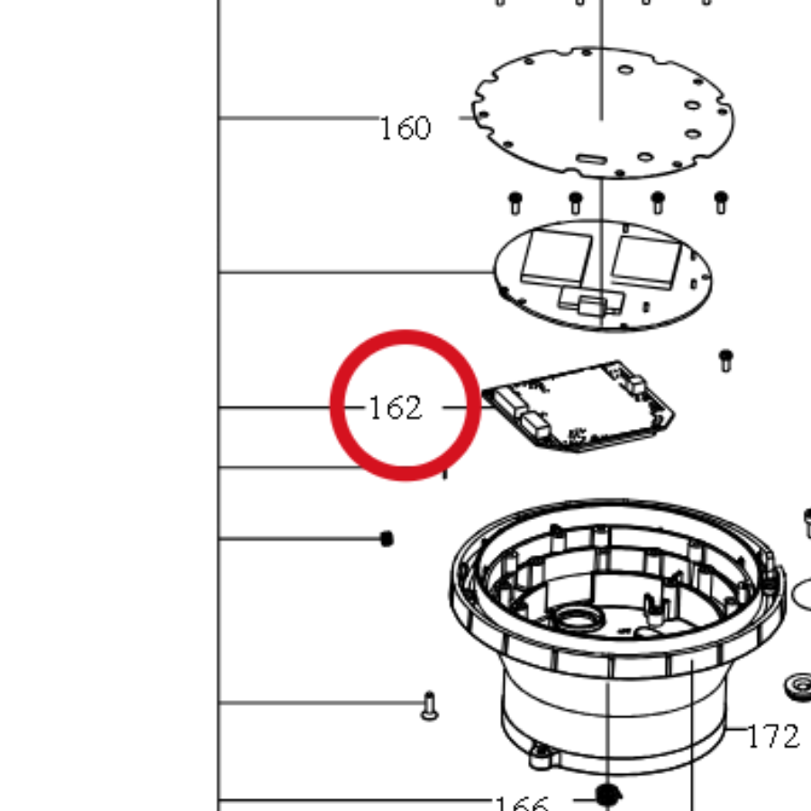 Kress RTK-Kopf Steuerplatine 59003698 – Position in der Explosionszeichnung