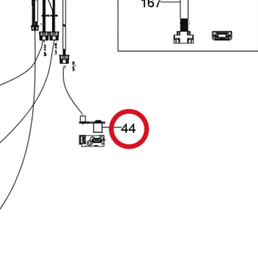 Kress USB-Steuerplatine 59003715 – Position in der Explosionszeichnung