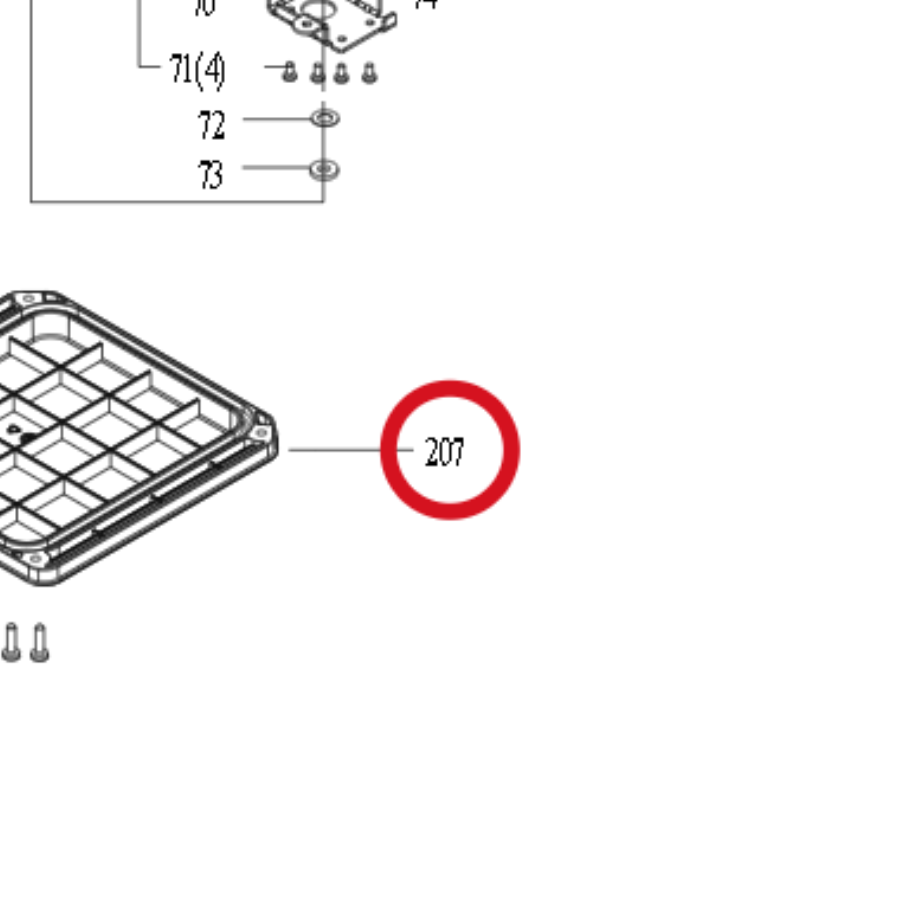 Kress Batterieabdeckung 59003720 – Position in der Explosionszeichnung
